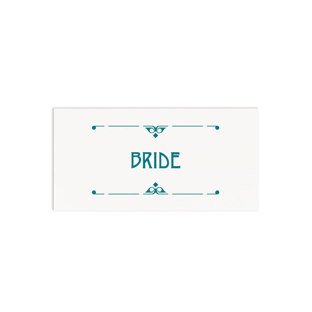 Art Deco Personalised Wedding Place Cards