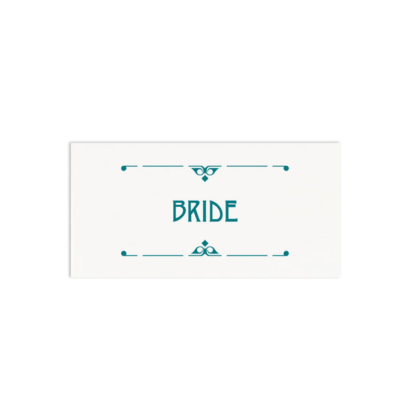 Art Deco Personalised Wedding Place Cards