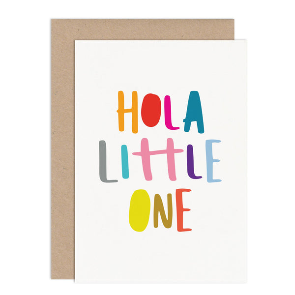 Hola Little One Card New Baby Card