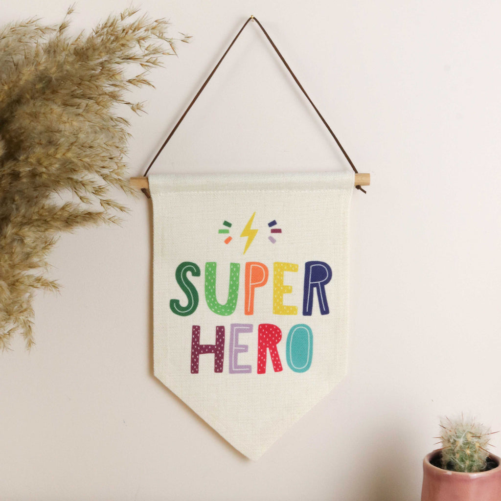 Super Hero Wall Banner Flag