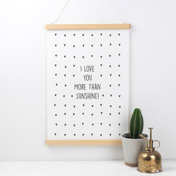 Personalised I Love You More Than Print