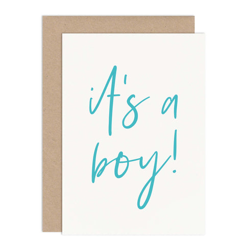 It's A Boy New Baby Card