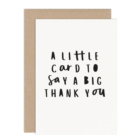 Little Card Big Thank You - Thank You Card Pack