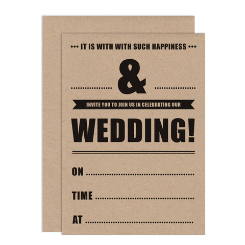 Retro Poster DIY Wedding Stationery