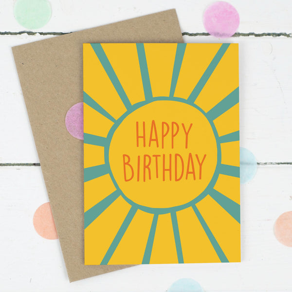 Sunshine Happy Birthday Card