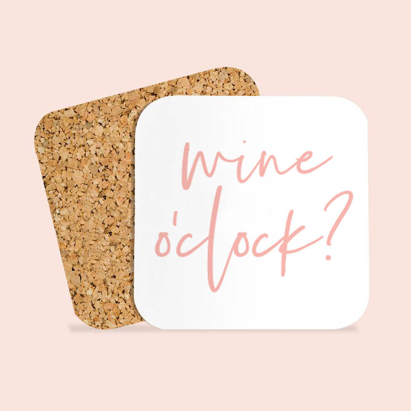 Wine O'Clock Coaster