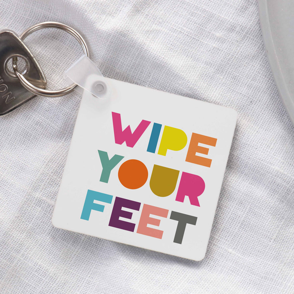 Wipe Your Feet Keyring