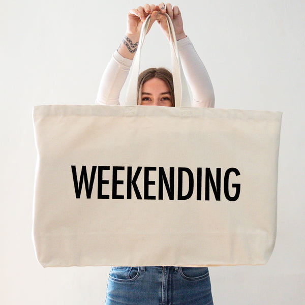 Really big bag. oversized tote bag. weekend bag