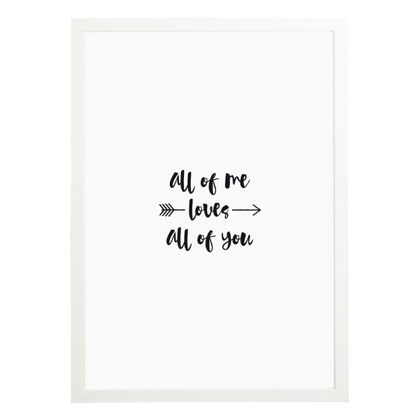 All Of Me Print - Russet and Gray