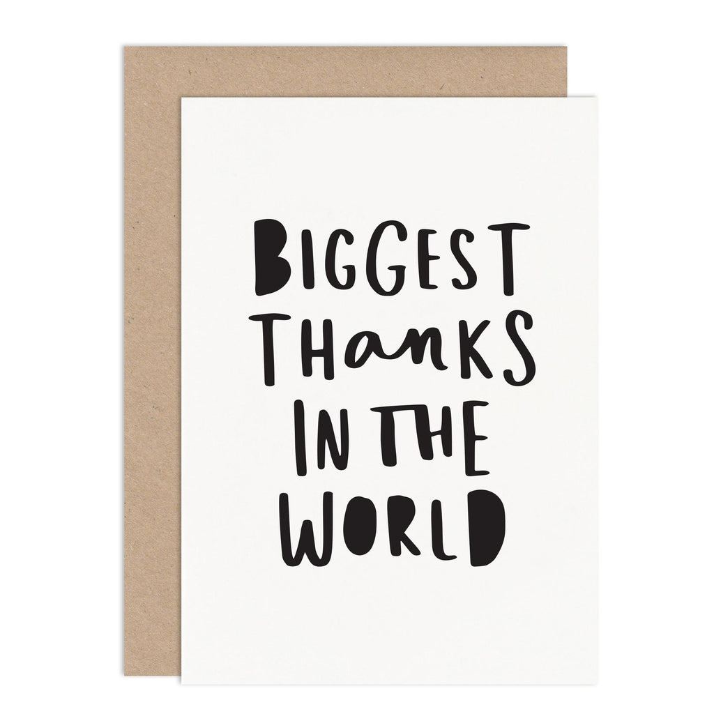 Biggest Thanks In The World Thank You Card