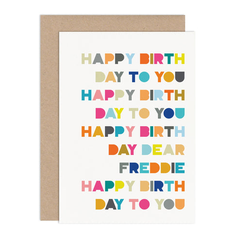 Birthday Song Card