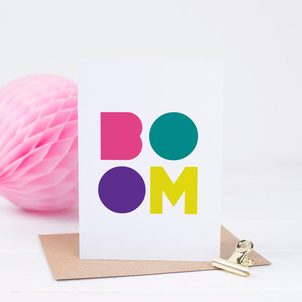 Boom Congratulations Card