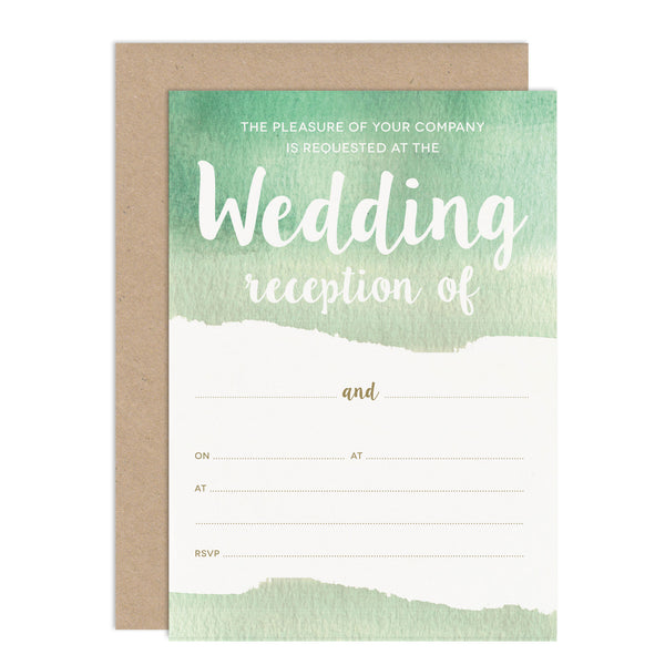 DIY Watercolour Wedding Stationery