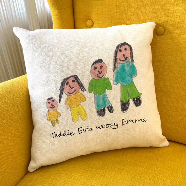 Child's Drawing Personalised Cushion