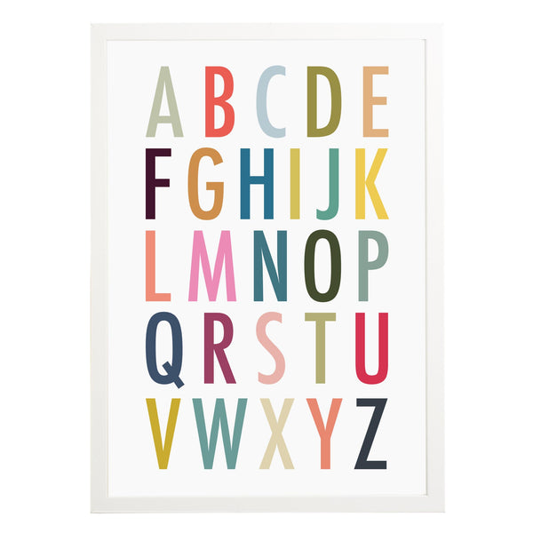 Colourful Alphabet Print