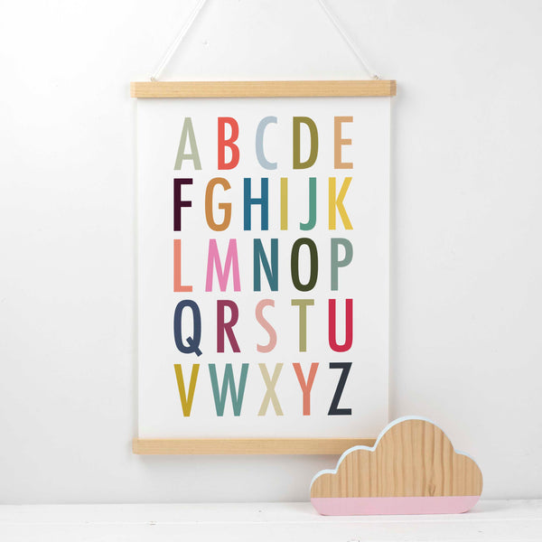 Colourful Alphabet Print