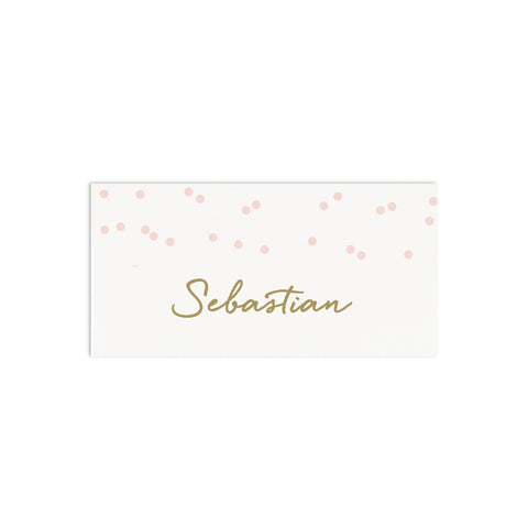 Personalised Confetti Wedding Place Cards