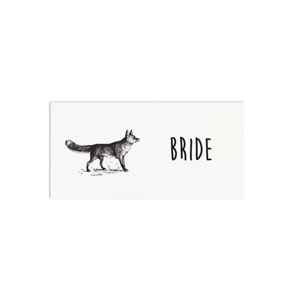Enchanted Forest Personalised Wedding Place Cards