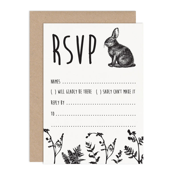 Rustic Enchanted Forest DIY Wedding Stationery