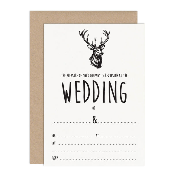 Rustic Enchanted Forest DIY Wedding Stationery