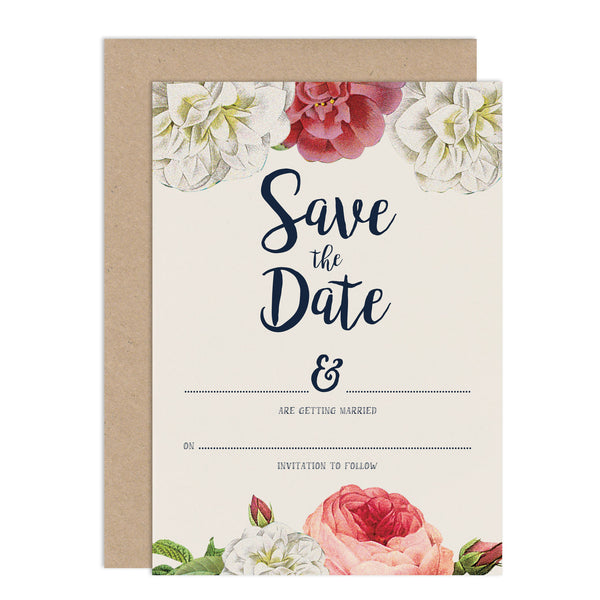 English Garden Floral DIY Wedding Stationery