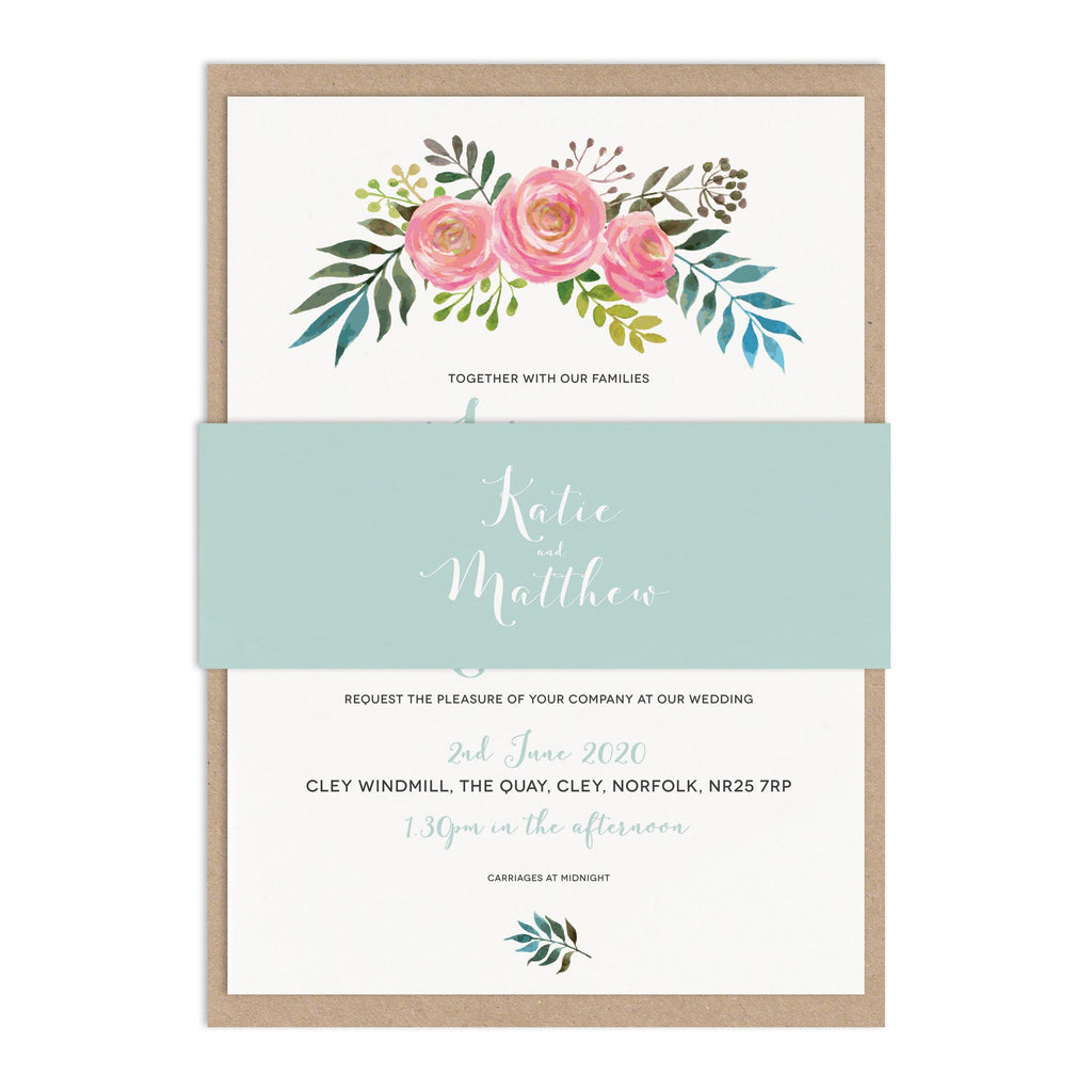 Floral Wedding Invitation Sample Pack