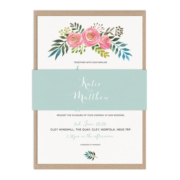 Floral Wedding Invitation Sample Pack