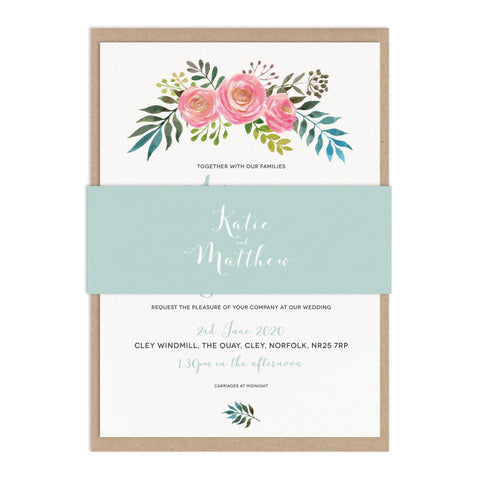 Floral Wedding Invitation Sample Pack
