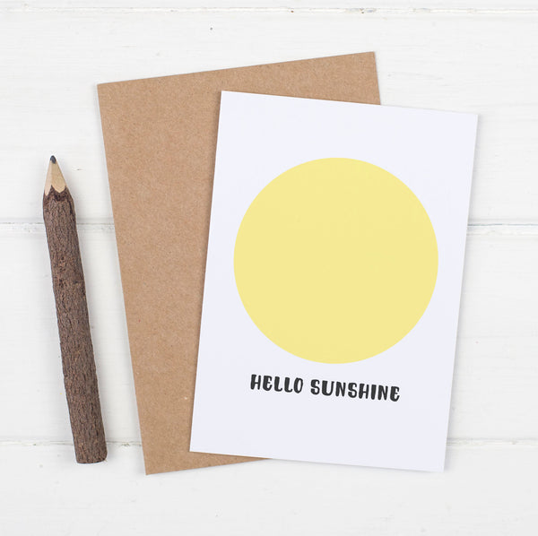 Hello Sunshine Card New Baby Card