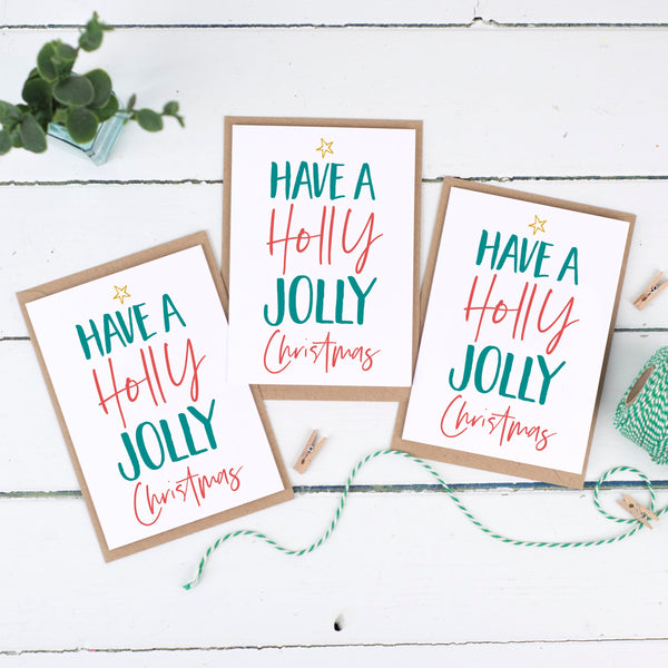 Have A Holly Jolly Christmas Card Pack