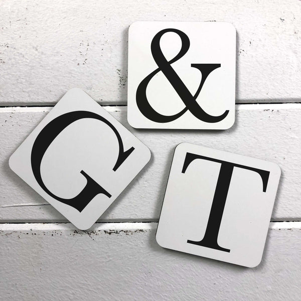 Personalised Initial Coasters