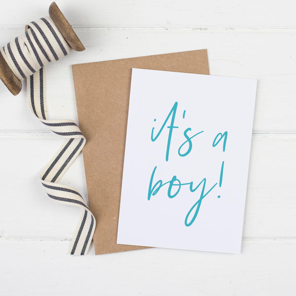 It's A Boy New Baby Card