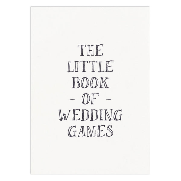 Little Book Of Wedding Games