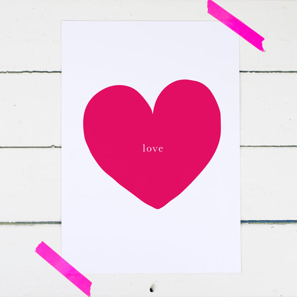 Love Heart Print