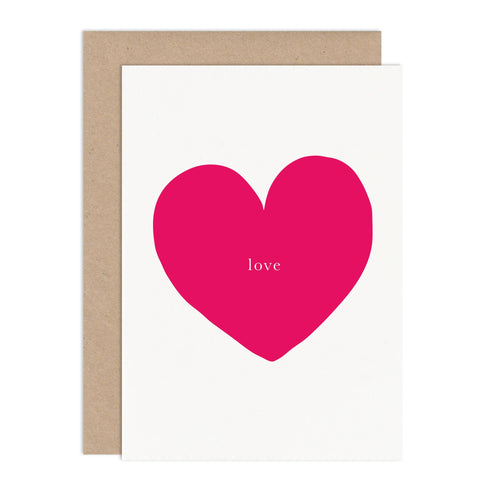 Love Heart Valentines Card