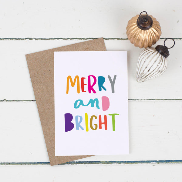 Merry And Bright Christmas Card Pack