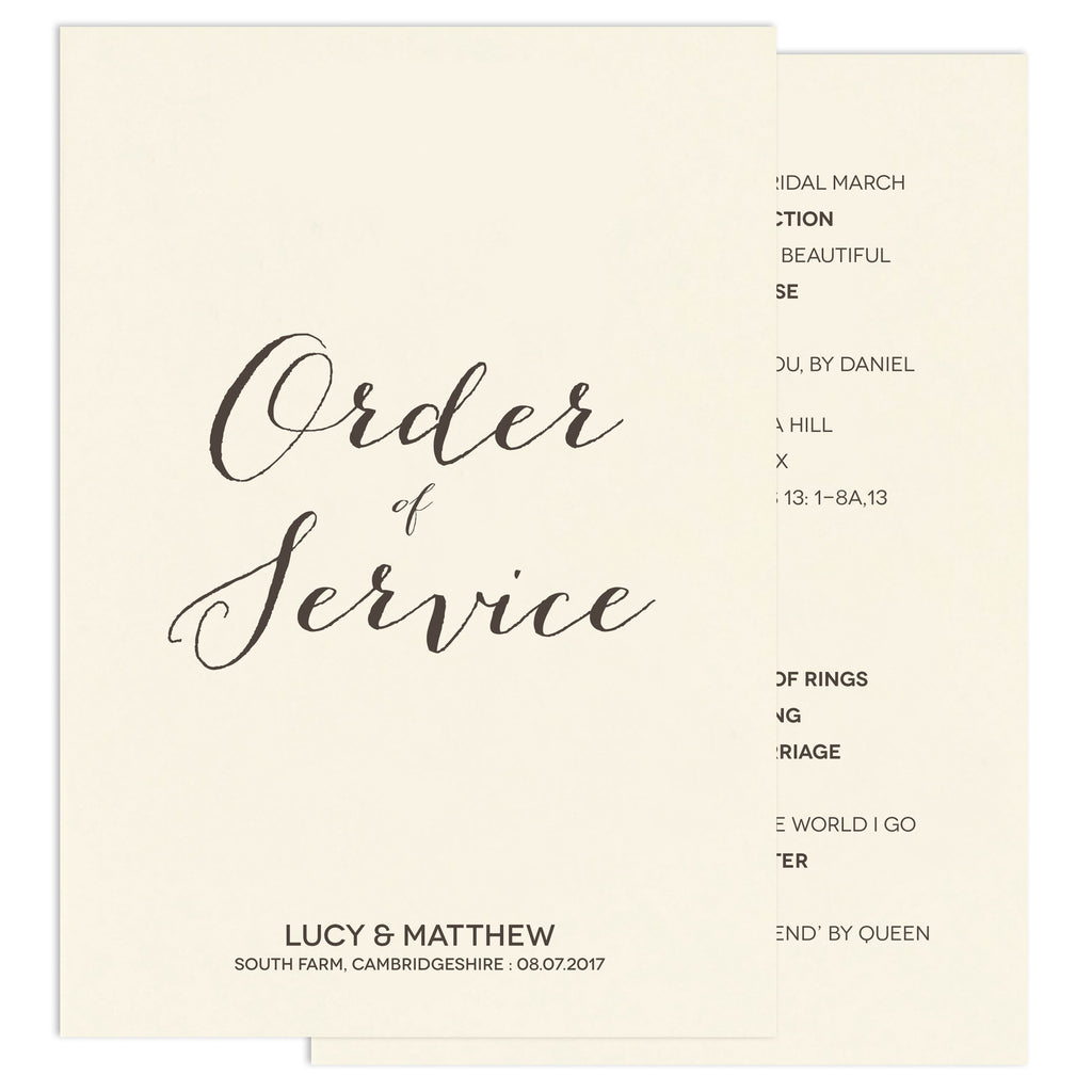 Calligraphy To Order
