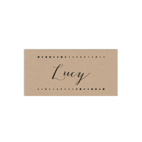 Personalised Modern Calligraphy Wedding Place Cards