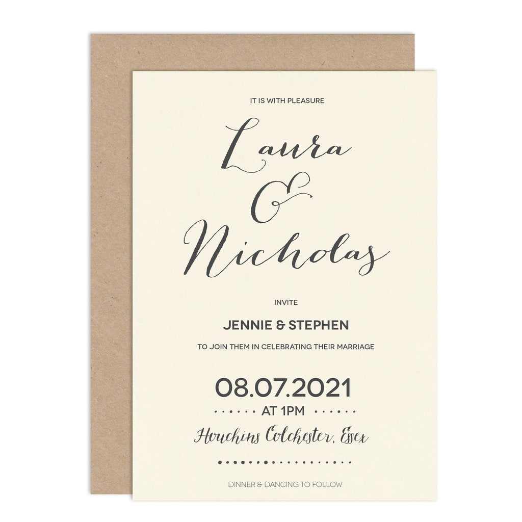 Wedding invitations on sale