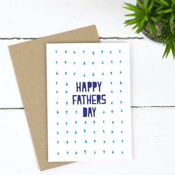 Modern Father’s Day Card - Russet and Gray