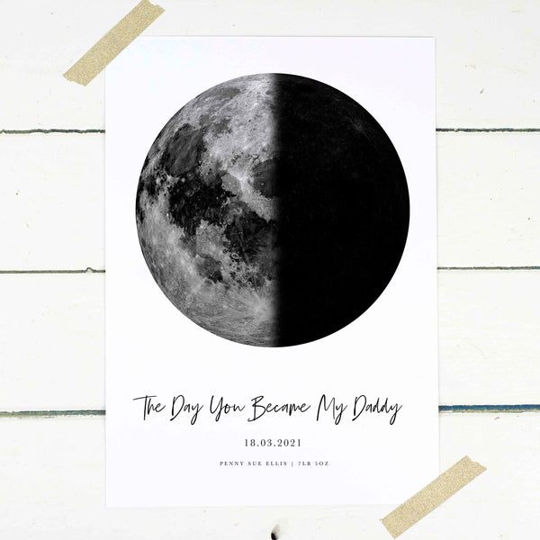 Personalised Moon Phase Print