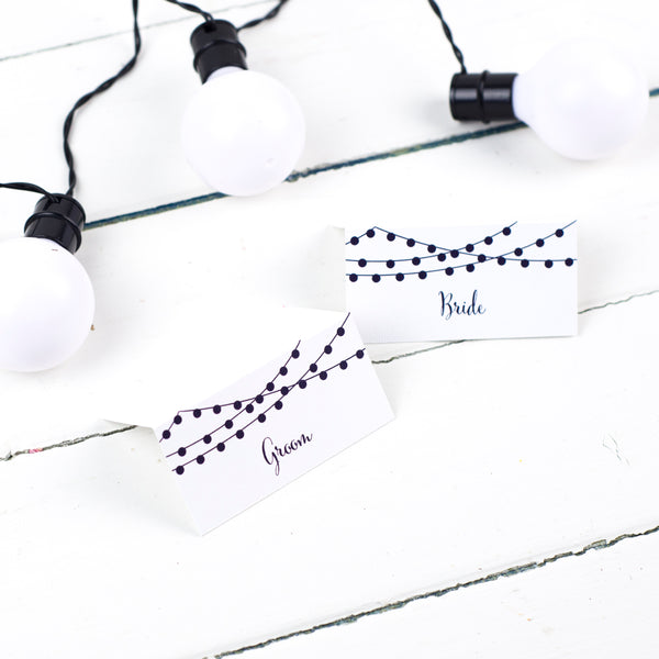 Personalised Nightgarden Wedding Place Cards