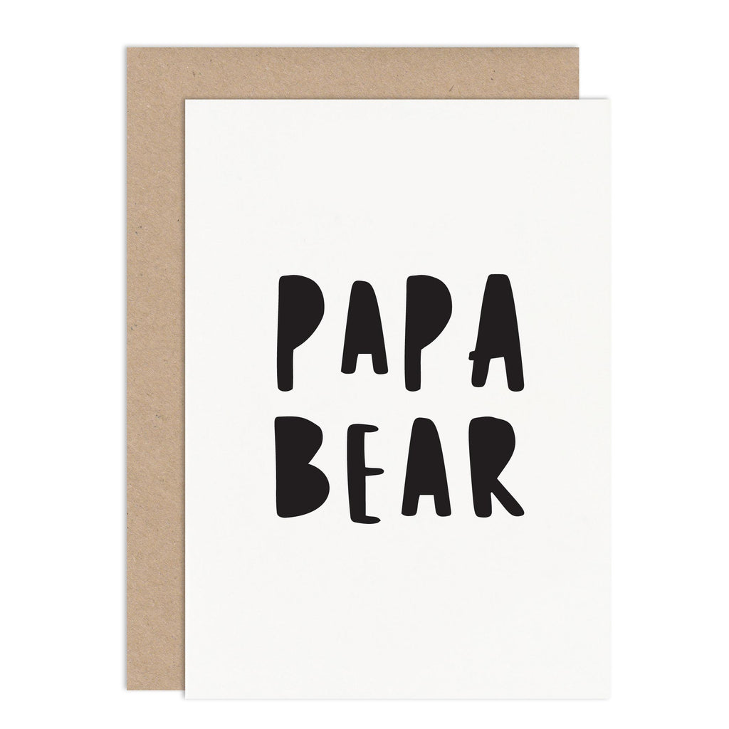 Papa Bear Fathers Day Card