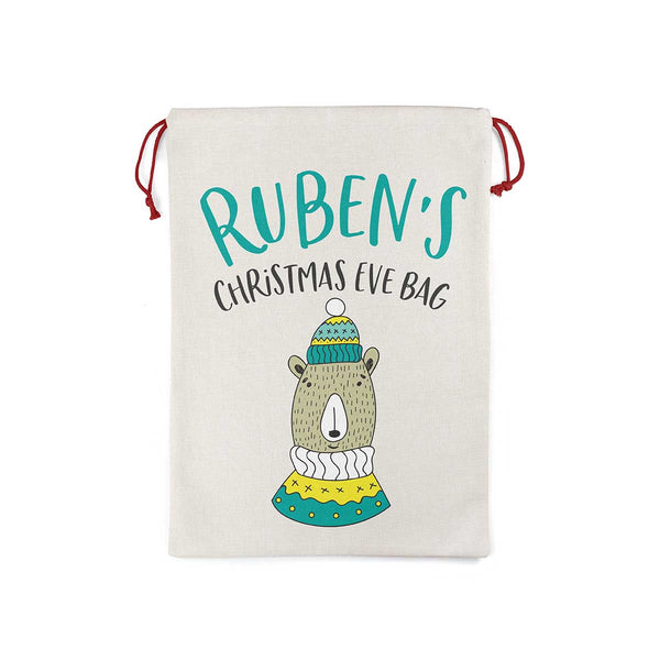 Personalised Animal Christmas Eve Bag