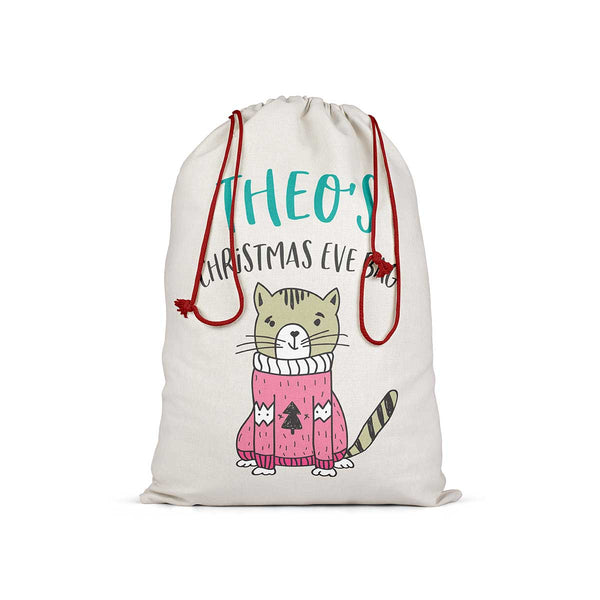 Personalised Animal Christmas Eve Bag