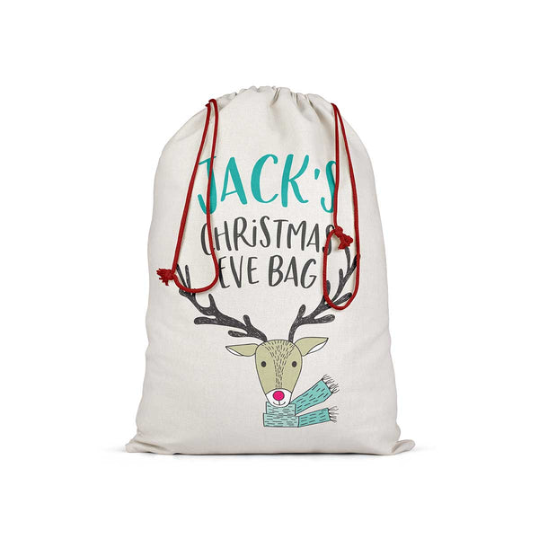 Personalised Animal Christmas Eve Bag