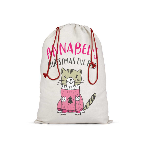 Personalised Animal Christmas Eve Bag