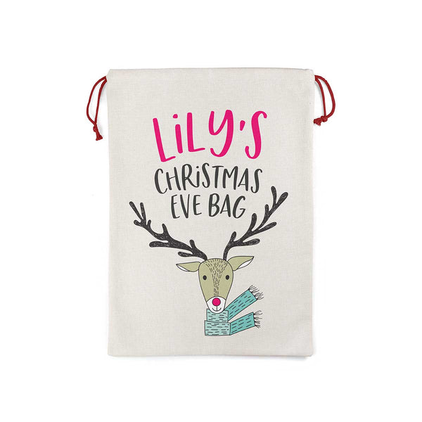 Personalised Animal Christmas Eve Bag