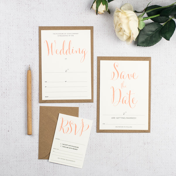 Calligraphy Script Ready To Write Wedding Stationery