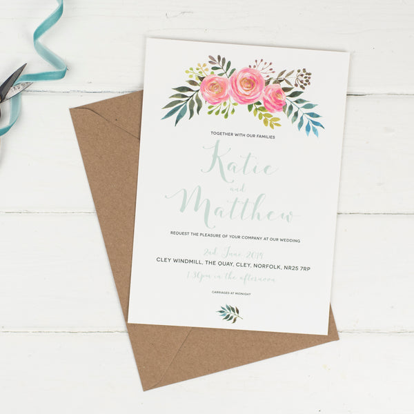 Floral Wedding Invitations